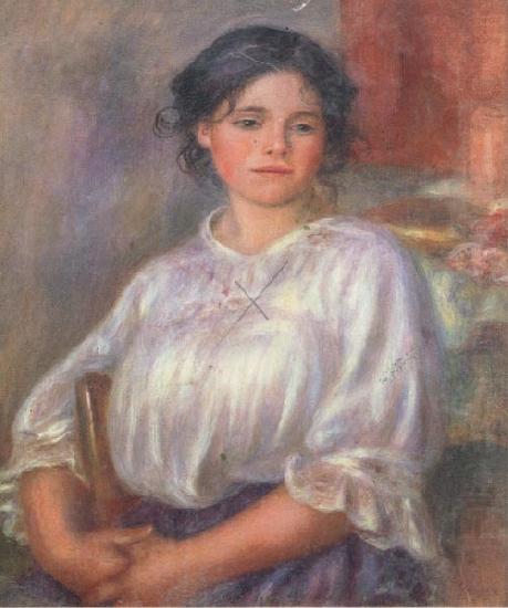Seated Young Girl(Helene Bellon), Pierre Renoir